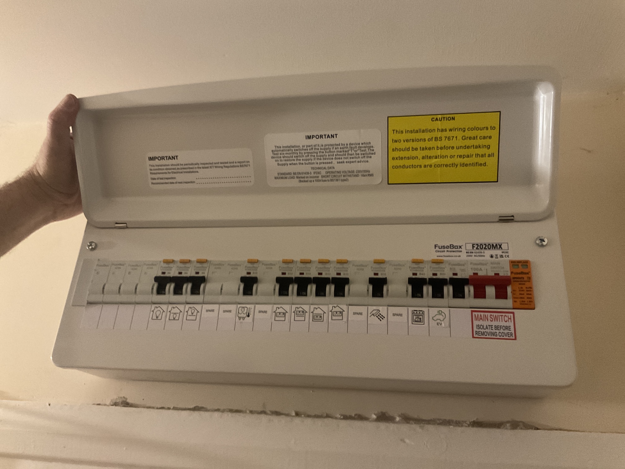 Consumer Unit installed in Tonbridge - Bright Spark